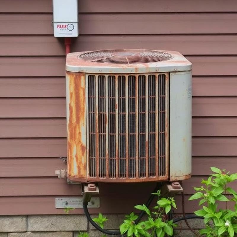 AC unit before repair in Marietta GA