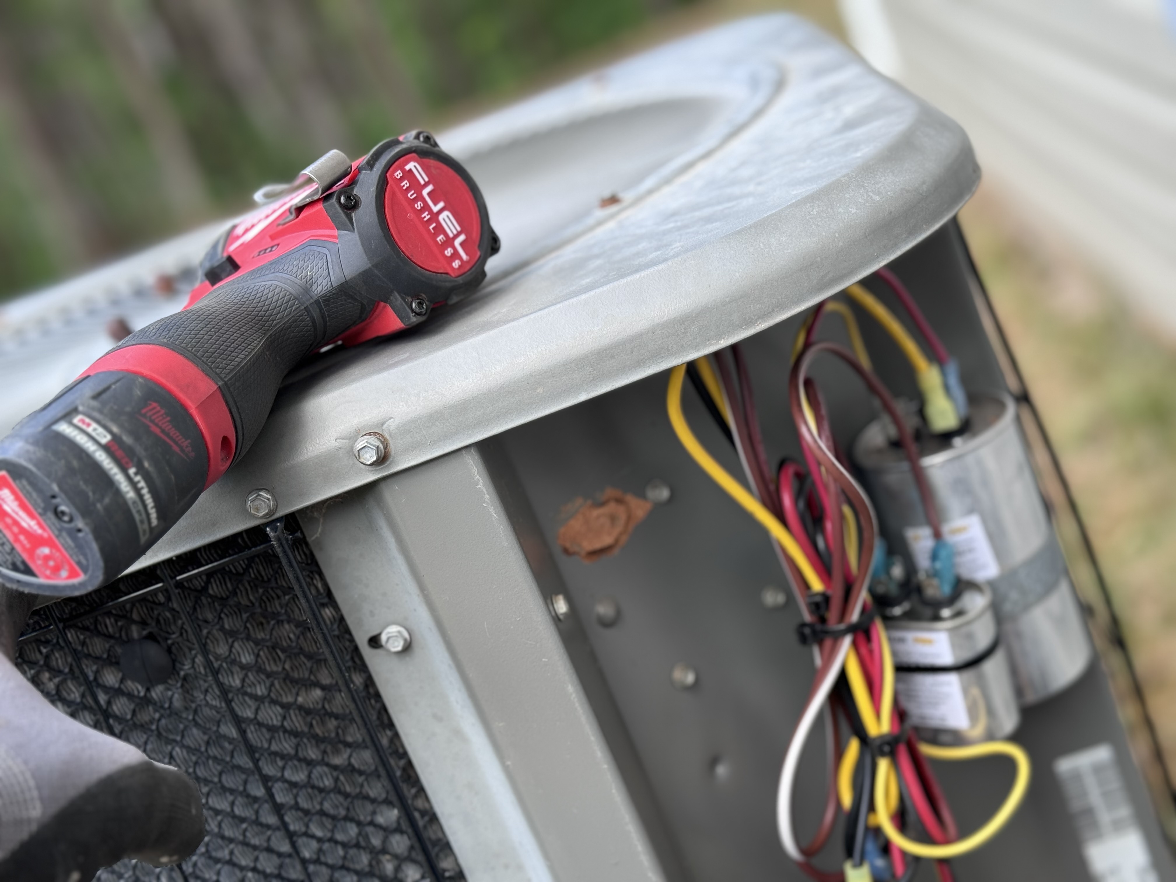 HVAC Technician Working